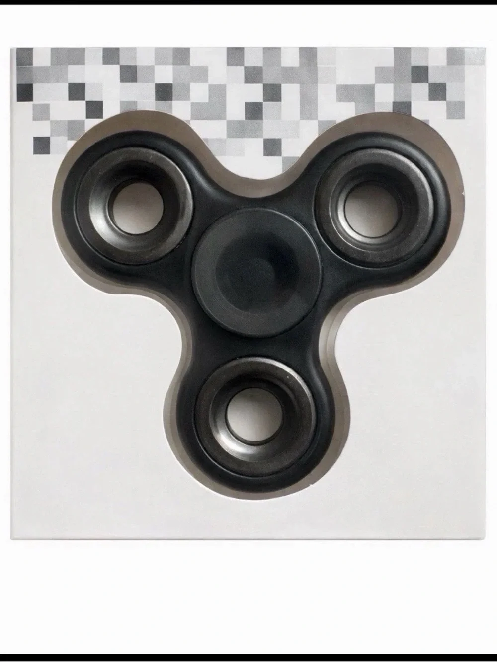 General Brand Fidget Spinner 3-Edge Tri-Spinner Hand Toy - Black